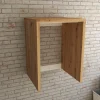 Mobile bagno base sospeso per asciugatrice con montanti 70x63 cm rovere nodato