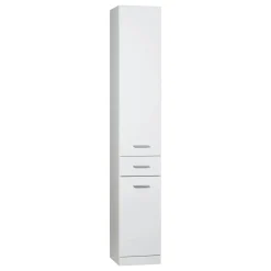 Mobile bagno colonna a terra 33x180 cm bianco lucido