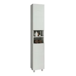 Mobile bagno colonna a terra Chloe 30x181x34 cm bianco frassino