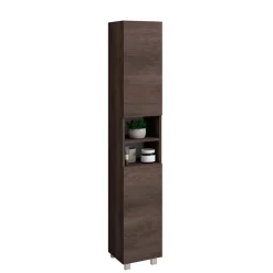 Mobile bagno colonna a terra Chloe 30x181x34 cm rovere scuro