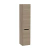 Mobile bagno colonna sospesa con portabiancheria 40x180 cm golden oak
