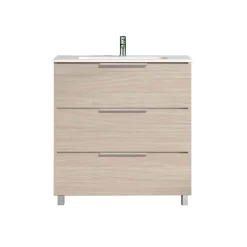 Mobile bagno lavabo sospeso Chloe 3 cassetti 80 cm olmo