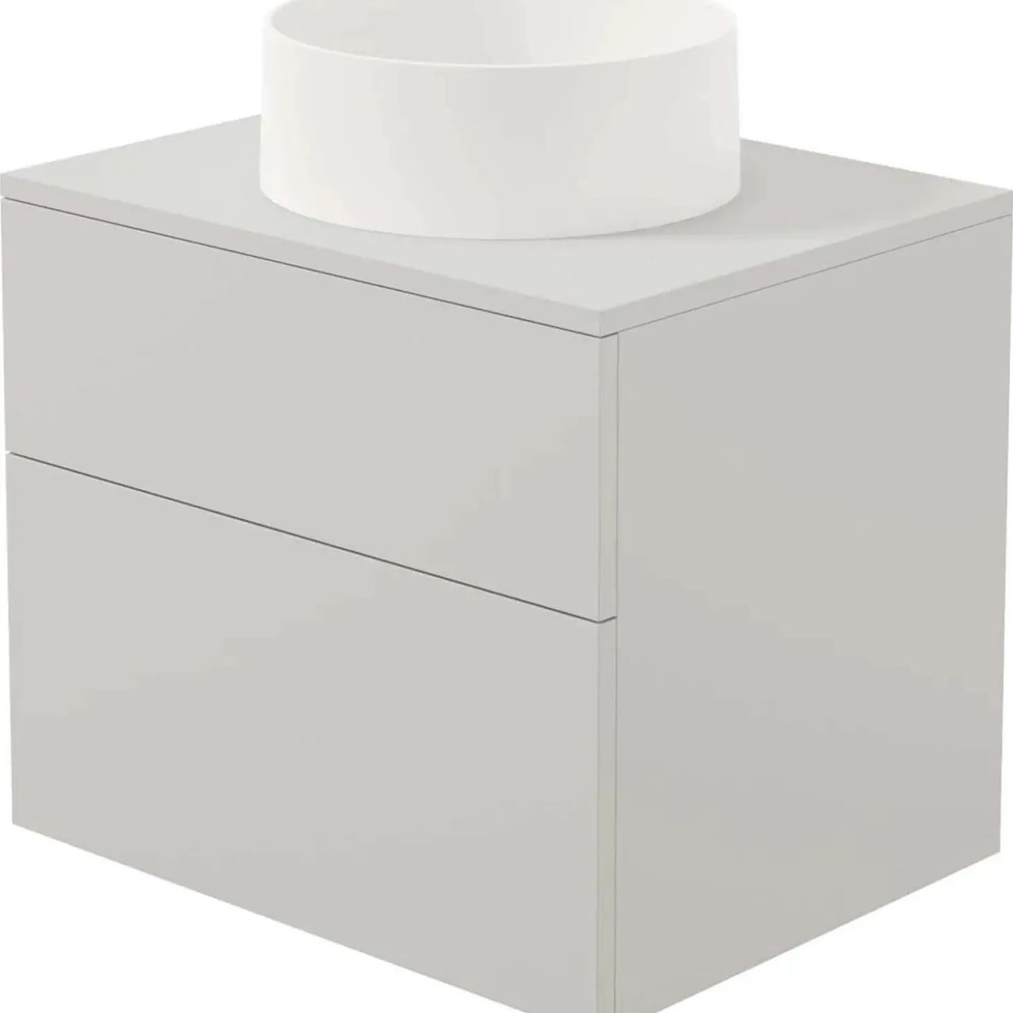 Mobile lavabo con lavabo granito Idrostile 600x520 mm cachemire
