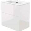 Mobile lavabo con lavabo Idrostile 600x600 mm bianco brillante