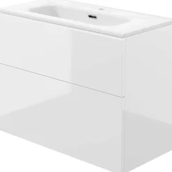 Mobile lavabo con lavabo Idrostile 800x600 mm bianco brillante