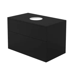 Mobile lavabo con piano Idrostile 800x520 mm nero