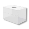 Mobile lavabo con piano Idrostile 800x520 mm bianco brillante