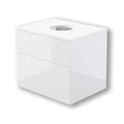 Mobile lavabo con piano Idrostile 600x520 mm bianco brillante