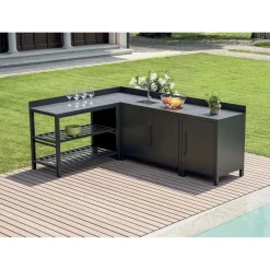 Modulo cucino lavabo antracite