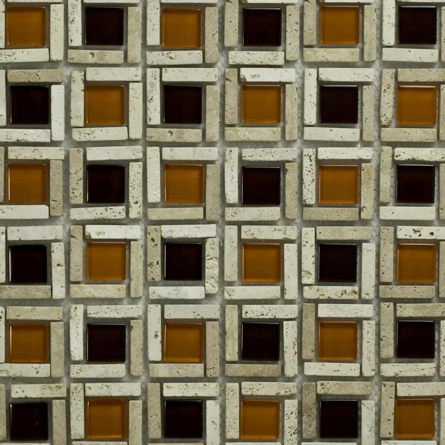 Mosaico decorativo Cesto orange 29,5 cm x 29,5 cm