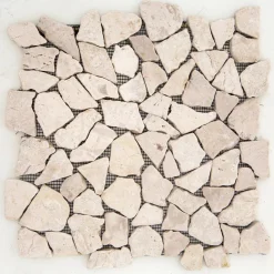 Mosaico decorativo Palladiana pietra bianca 30 cm x 30 cm