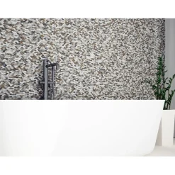 Mosaico Onda Terra cm 28,5x31 in vetro