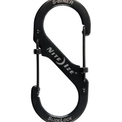 Moschettone doppio Nite Ize Slide Lock misura 2 nero