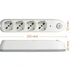 Multipresa 4 prese universali salvafulmine Bticino 3.500 W grigio