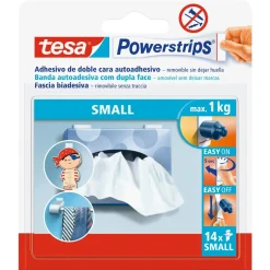 Nastro biadesivo a strisce removibile Tesa Powerstrips Small 14 pz
