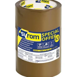 Nastro imballaggio Syrom avorio 48 mm x 50 m 3 pz