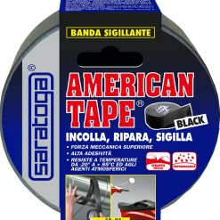 Nastro sigillante Saratoga American Tape 50 mm x 25 m argento