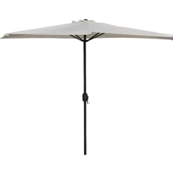 Ombrellone alluminio da muro mezzaluna Ecru 300x250cm