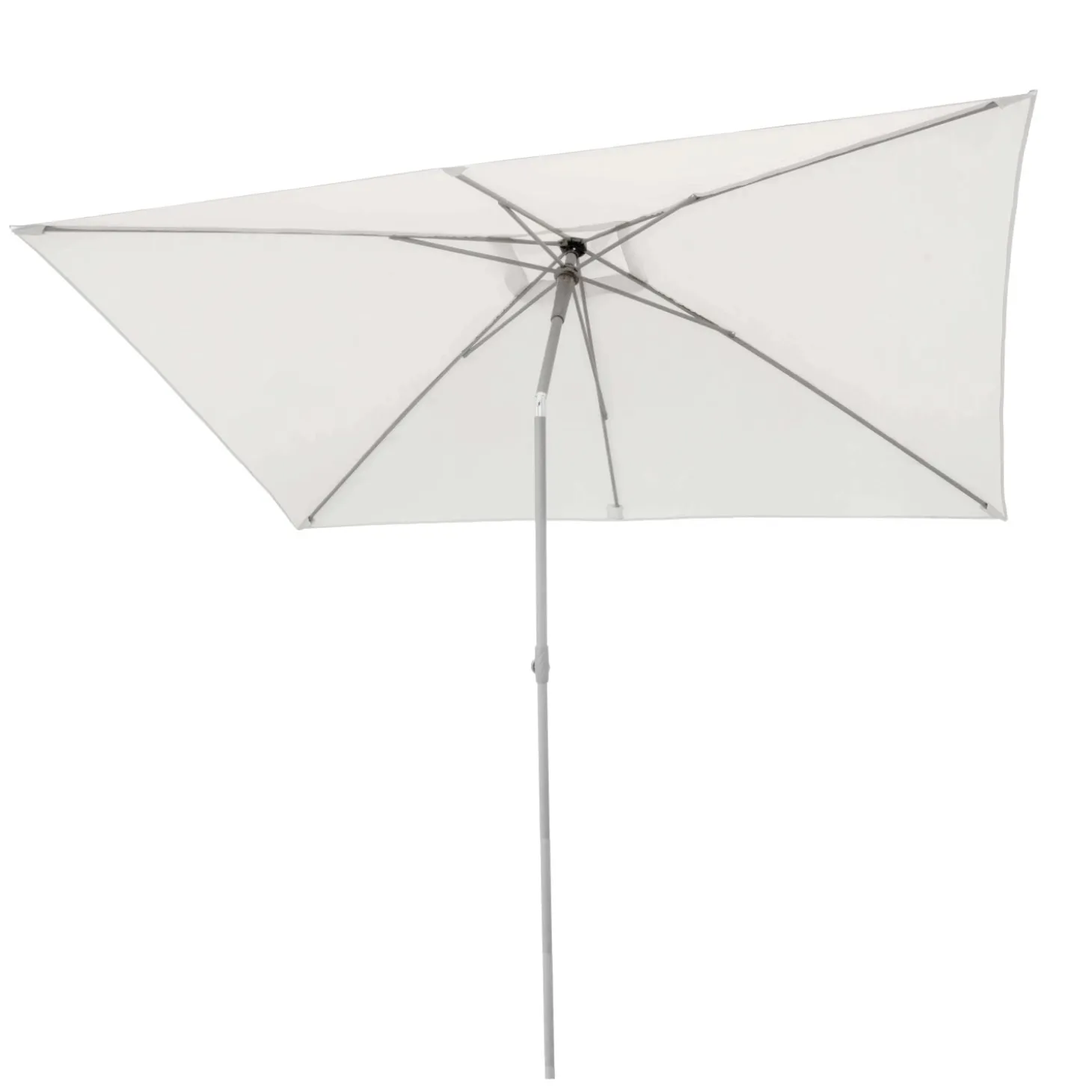 Ombrellone da giardino a palo centrale Arkansas 2x3 m H 2,5 m bianco