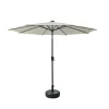Ombrellone da giardino a palo centrale Benjamin Ø 3 m x H 2,4 m antracite