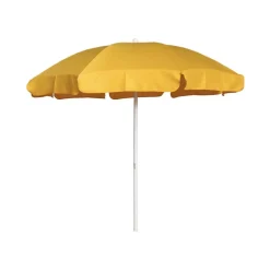 Ombrellone da giardino a palo centrale Ø 200 cm giallo