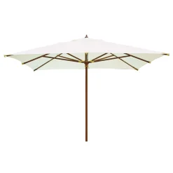 Ombrellone da giardino a palo centrale 4011E 300x400 cm ecrù