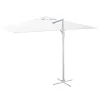 Ombrellone da giardino a palo decentrato New Michigan H 2,65 m bianco