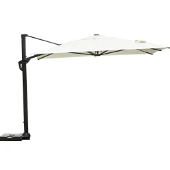 Ombrellone da giardino a palo decentrato 5063 300x400 H 266 cm ecrù