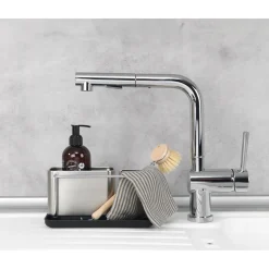 Organizer lavello cucina in acciaio inox WENKO Orio