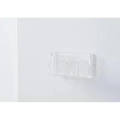 Organizer trucchi da parete trasparente 4 scomparti 12x3,7x6 cm