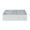Organizer 5 scomparti Toronto bianco grigio 32x25x8 cm