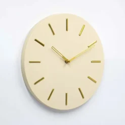 Orologio da parete Altair Ø 30x4 cm panna