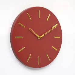 Orologio da parete Altair Ø 30x4 cm terra di Siena