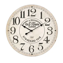Orologio da parete vintage crema Repairs & Restoration Ø 60 cm