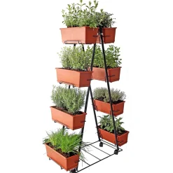 Orto verticale con ruote 150x90x40 cm