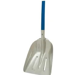 Pala da neve in alluminio con manico blu in faggio cm 130