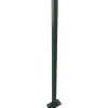 Paletto tondo con piastra H 180 cm verde