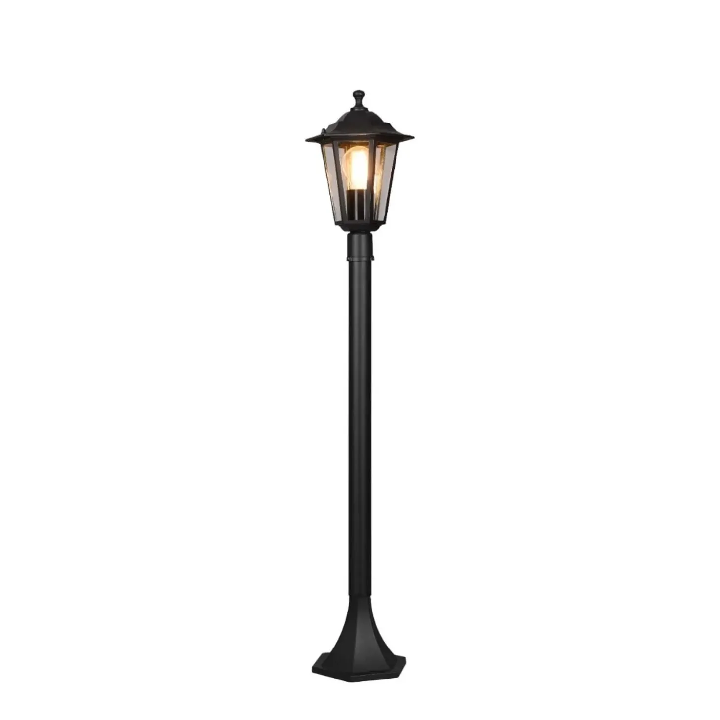 Palo da esterno in alluminio Pienza IP44 H 100 cm nero