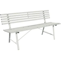 Panchina in ferro 150x67xH76 cm 3 posti avorio