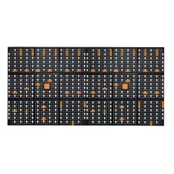 Pannelli da L 500 x 500 mm con 50 ganci assortiti 2 pezzi