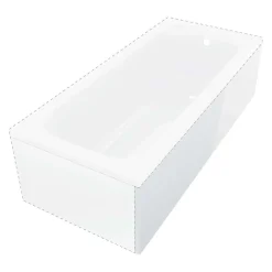 Pannello acrilico per vasca Cabaiguán 150 cm lato lungo bianco