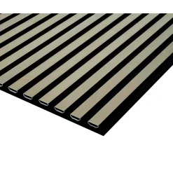 Pannello fonoassorbente decorativo alu anodiz argento 240x56,55x1,7 cm