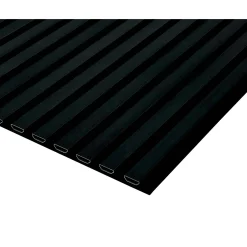 Pannello fonoassorbente decorativo alu anodiz nero 240x56,55x1,7 cm