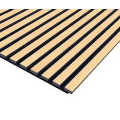Pannello fonoassorbente decorativo frassino grezzo 240x57,2 cm Sp. 19 mm