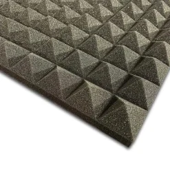Pannello fonoassorbente piramidale grigio scuro