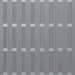 Pannello frangivista in WPC 180x180 cm grigio chiaro