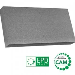Pannello in EPS con grafite 100x50x8 cm grigio