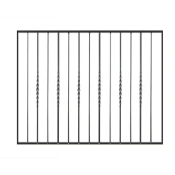 Pannello ornamentale per recinzione modulare H1012 x 1500 mm in ferro zincato