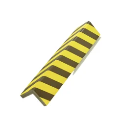 Paracolpi garage adesivo ad angolo 80 cm 12,5x12,5cm giallo-nero