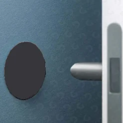 Paracolpo adesivo per muro nero 2 pz